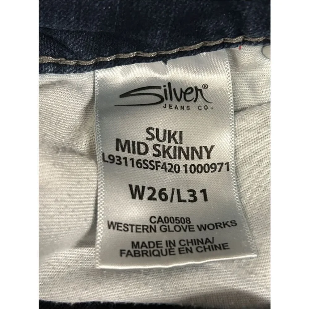 Silver Suki Mid Skinny Jeans